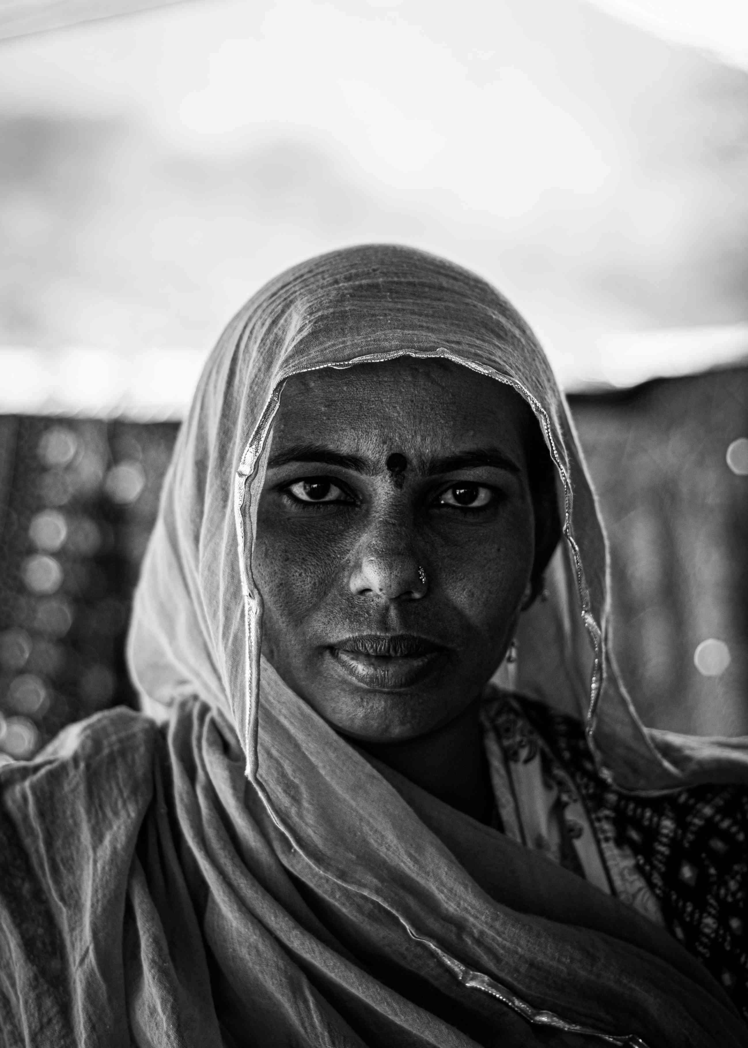 Weathered Quiet Gaze